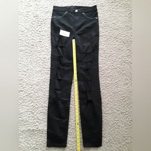 Balera Jeans - Black with manufacturer Cuts - size Small Adult (30 inseam)